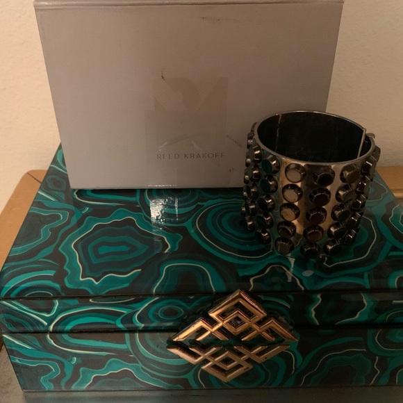 BE BOLD • Reed Krakoff T-Bar Studded Cuff - Picture 4 of 6